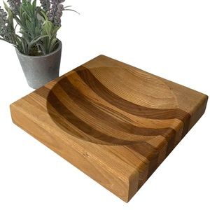 Beautiful Alaska Cutlery Butcher Block, Flat and round sides
